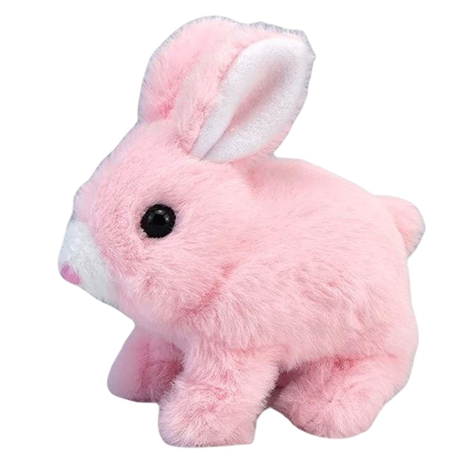 Amazon.co.jp: 電気ウサギの置物 ぬいぐるみ バニー人形 餌付け可能な