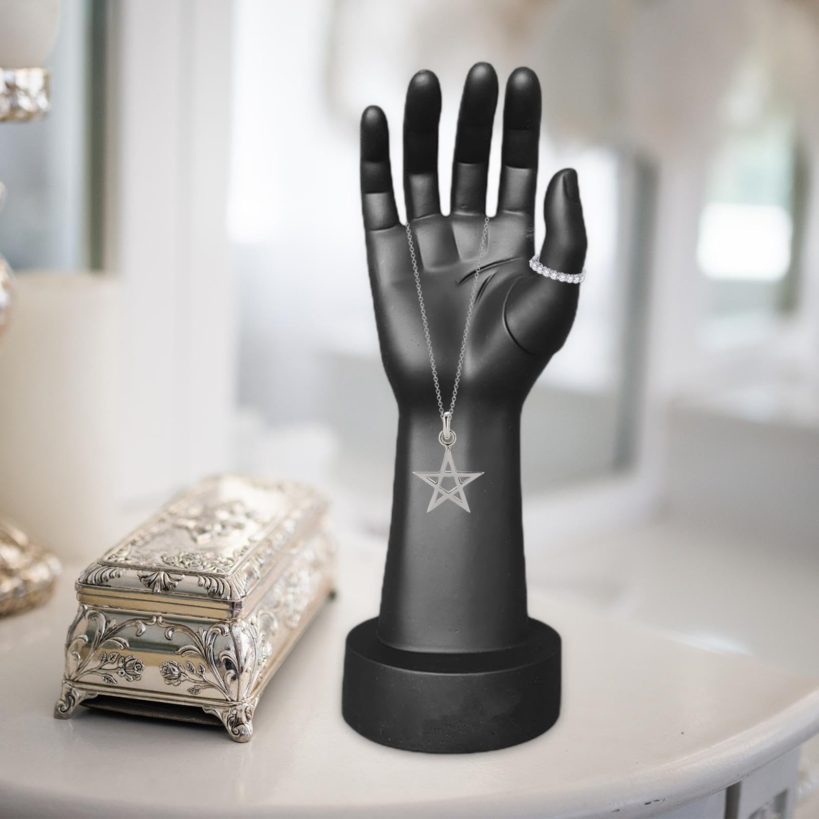 TMISHION Witte Plastic Sieraden Display Model, Vrouwelijke Hand Mannequin Stand, Sieraden Houder Voor Kettingen, Armbanden, Ringen, Armbanden TMISHION Witte Plastic Sieraden Display Model, Vrouwelijke Hand Mannequin Stand, Sieraden Houder Voor Kettingen, Armbanden, Ringen, Armbanden