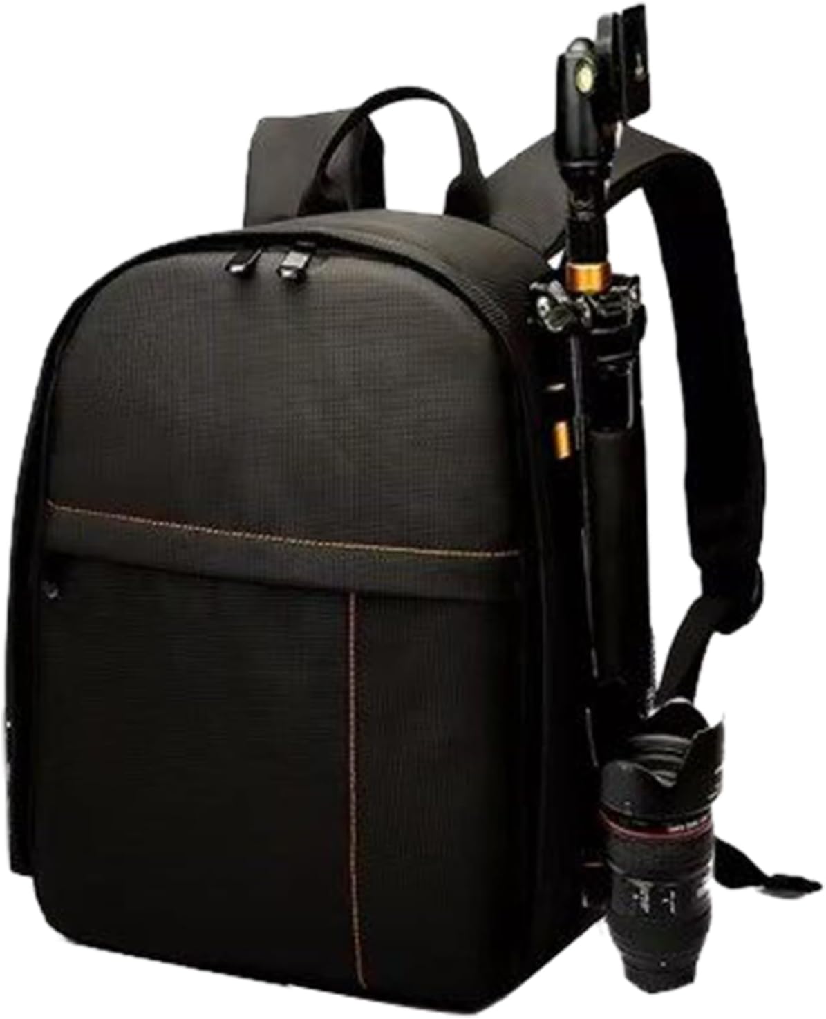 Zaino da viaggio per fotocamera – Borsa portaoggetti per fotografia DSLR | Multifunzionale in poliestere costruito con divisori regolabili e tasche con cerniera per giovani, donne e atleti, 33 x 26,5