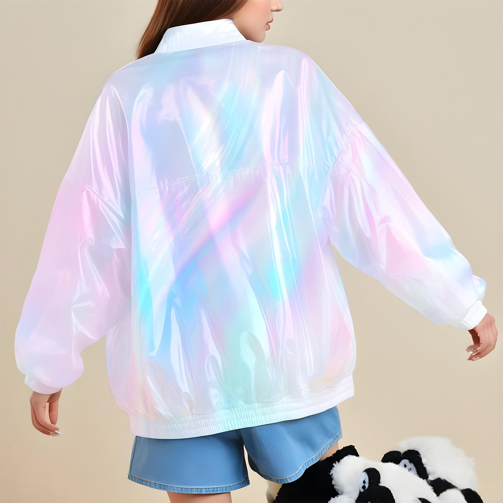 3 Meters Iridescent Organza Fabric - Image 4