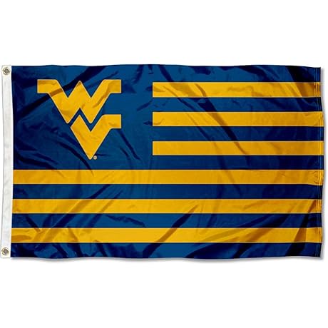 West Virginia Mountaineers Stars and Stripes Nation Flag