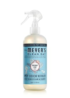 MRS MEYERS CLEAN DAY Pet Odor Neutralizer Coconut Leaf Scent 12oz