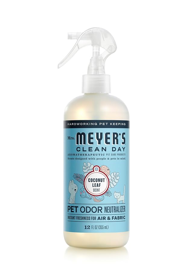 MRS MEYERS CLEAN DAY Pet Odor Neutralizer Coconut Leaf Scent 12oz