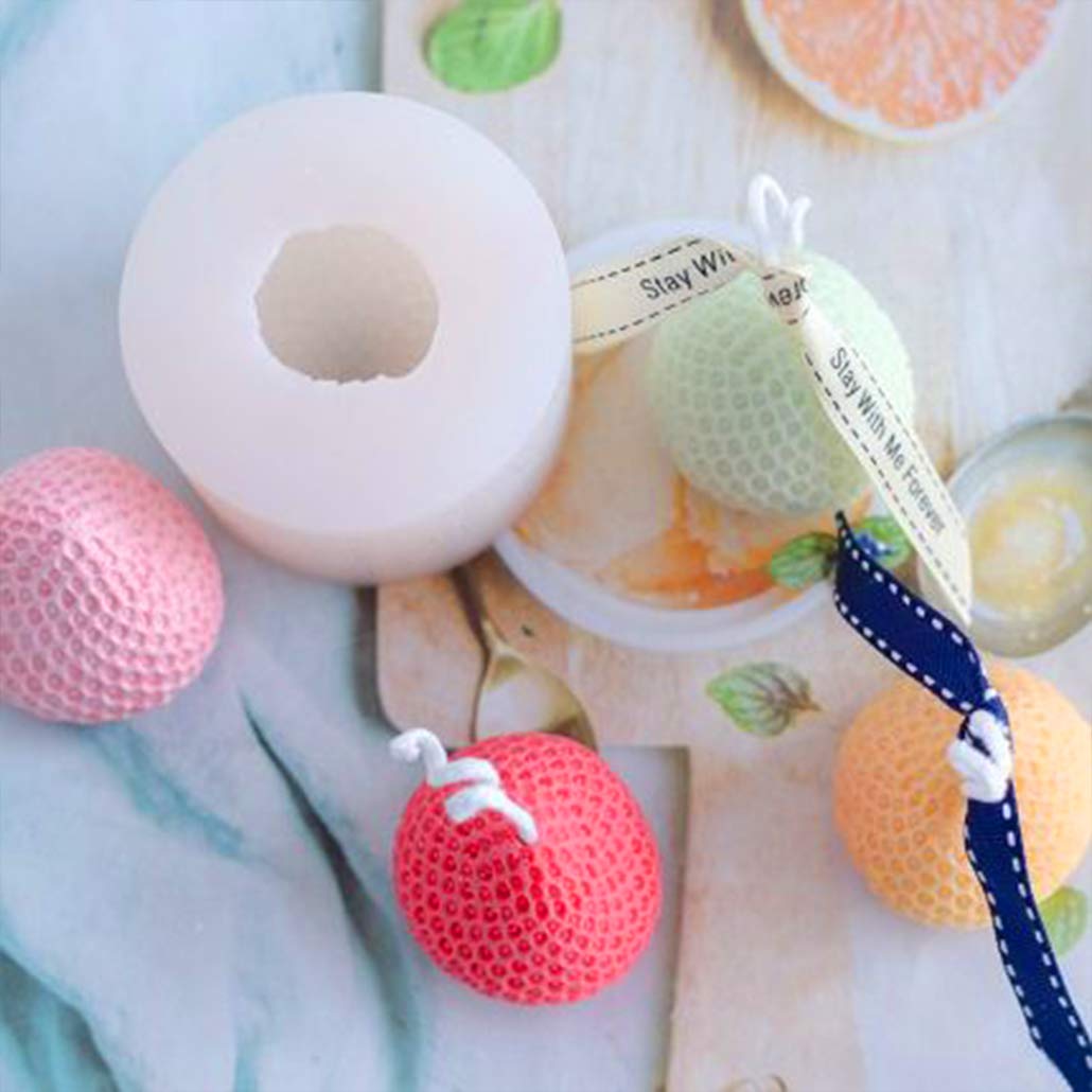 Mini stampo in silicone per fragole, finto finto, argilla, resina, sapone, candela, gesso, fondente, cemento o stampo da forno, due stili di stampo disponibili - Italia