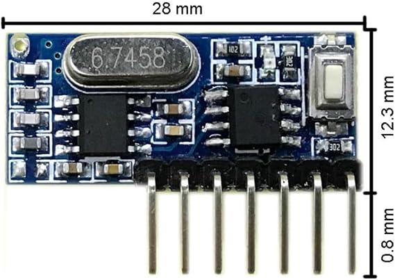 433Mhz Wireless Remote Control 5V 4-Way Transmitter and Receiver Module Set 3-Button Remote Control RX480-4CH