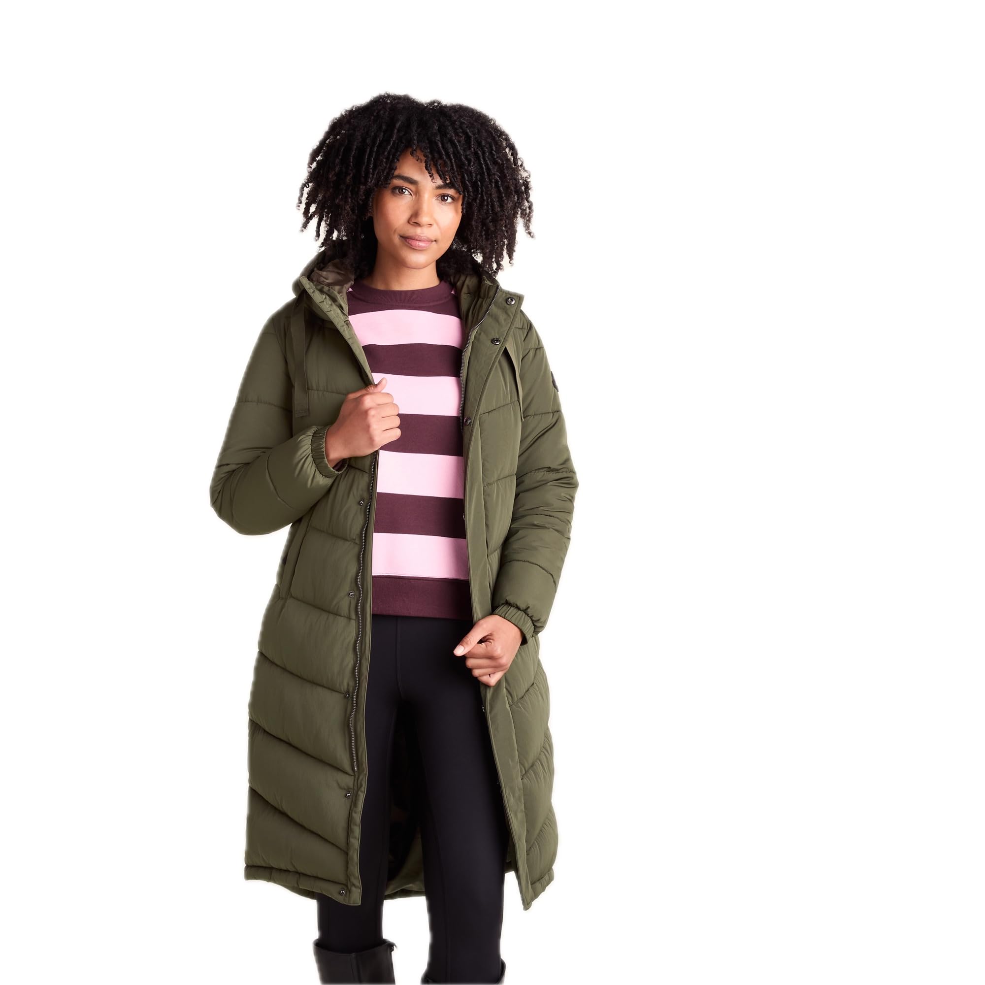 Tog24 Women's Khaki 'Raleigh' Thermal Jacket In | Size: 20