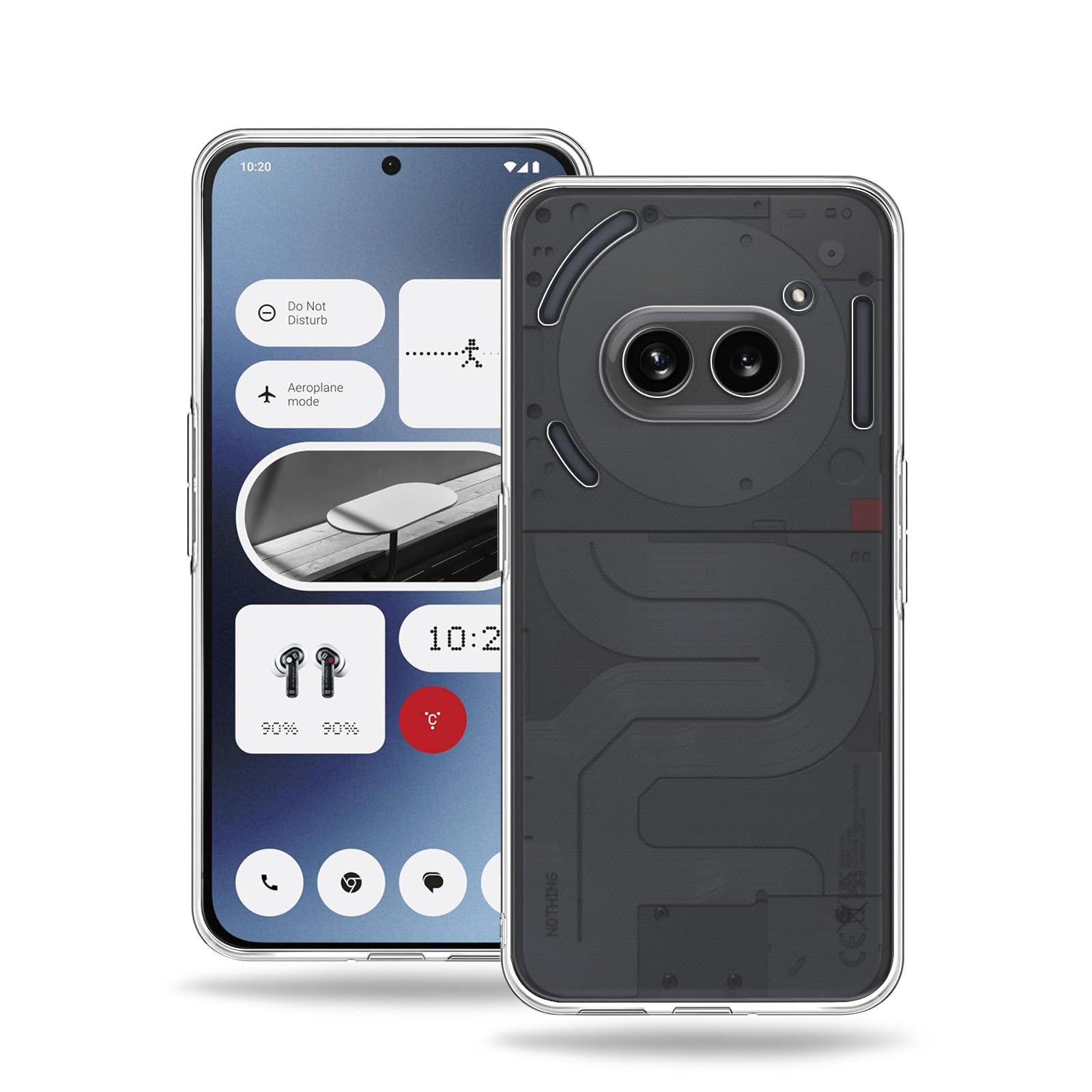 Plus Clear Transparent Back Case Cover for Nothing Phone 2a 5G | Full Device Protection | Shockproof TPU | Flexible Silicone Back Cover Case – Transparent (B0CY5PMDFJ) Amazon Price History, Amazon Price Tracker