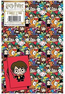 Danilo Harry Potter Wrapping Paper- 8 Sheets and 8 Tags ( over 5 metres ) -Official Harry Potter wrap