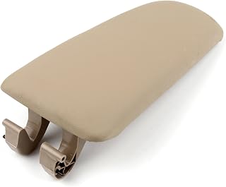 Artudatech Armrest Cover for Audi A4 B7 A4L 2004-2008丨Center Console Lid Cover PU Leather Khaki丨2004 05 06 07 08