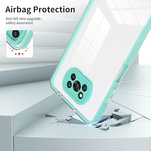 Miniatura 2 de Funda transparente para teléfono compatible con Xiaomi Poco X3 ProPoco X3 NFC, funda de cuerpo completo transparente, funda protectora delgada