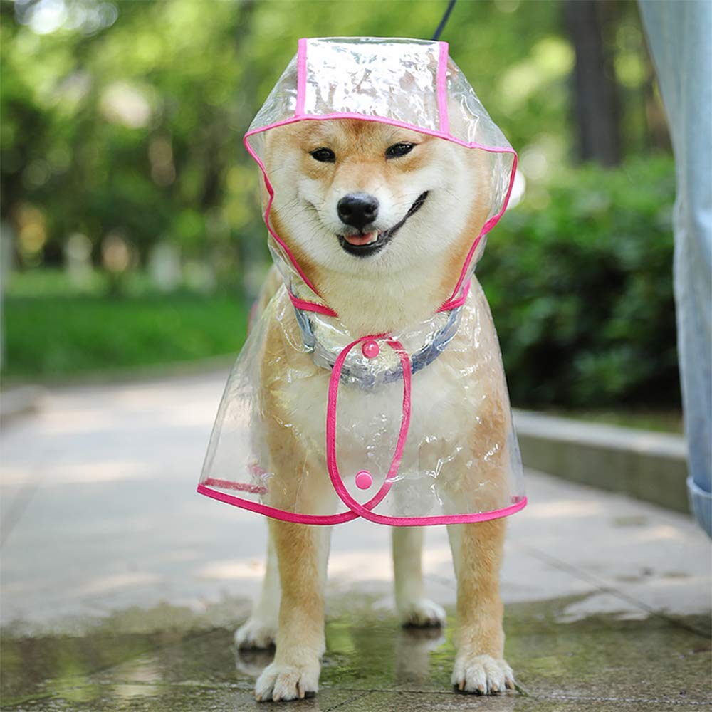 KoKoBin Manteau imperméable pour chiens de petite taille et chats, avec capuche, réglable, en PVC, transparent, et ultra-léger