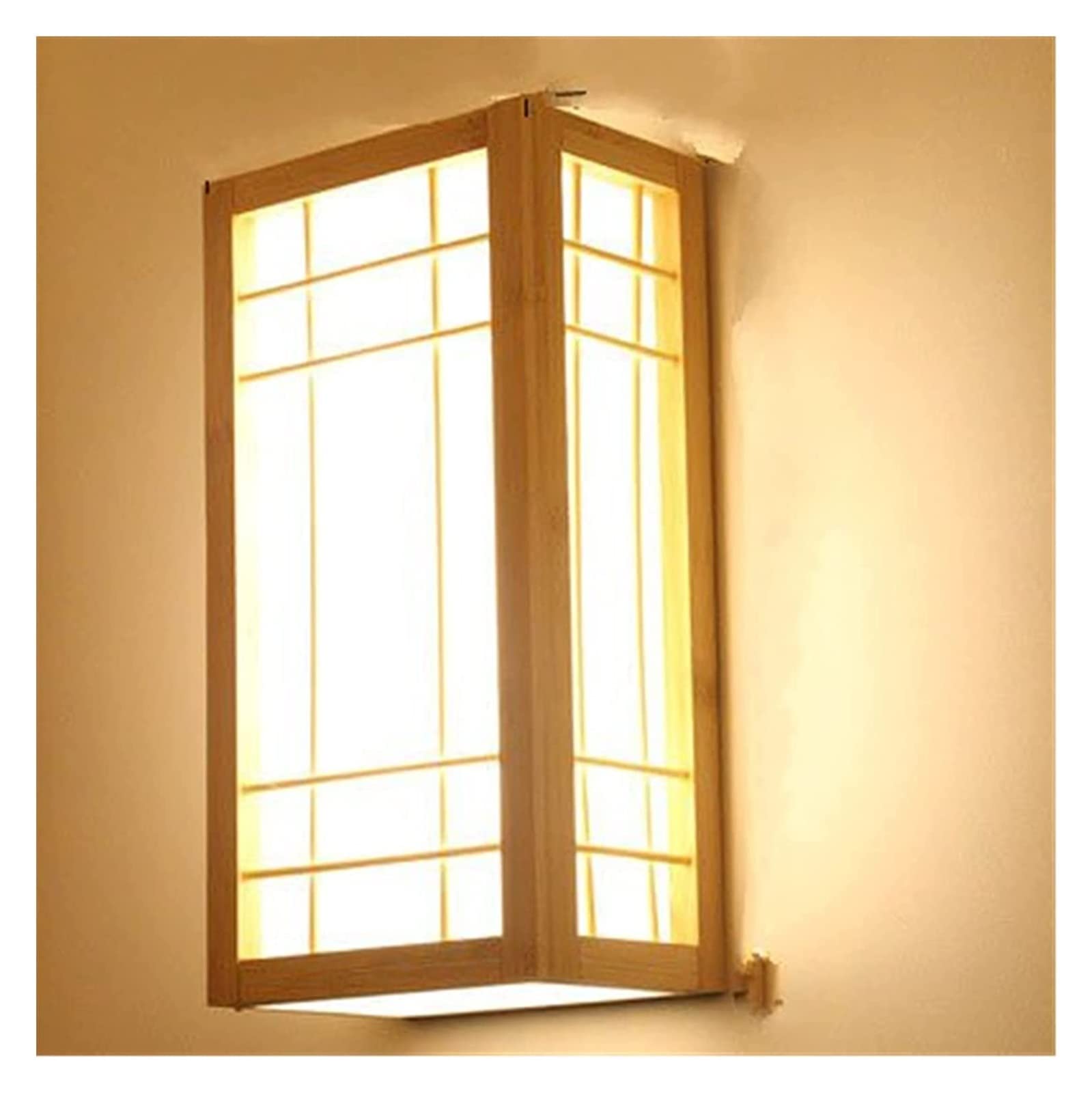 ZTCHSENZT Wall Lamp Japanese Tatami Style Rectangle Wooden LED Warm White Bedside Restaurant Bar,Wall Sconces,Christmas Reindeer -Style5