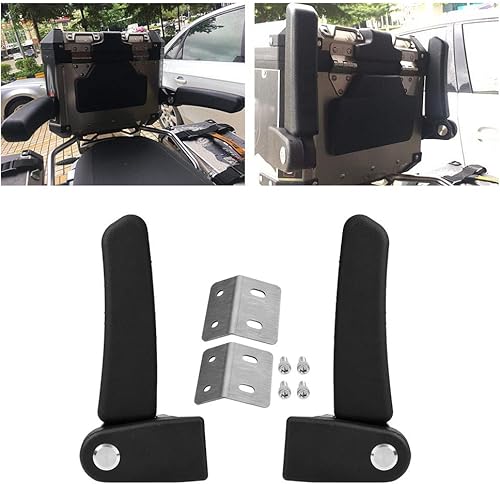 Miniatura 2 de Fydun Reposabrazos del pasajero de la motocicleta ABS plástico del pasajero trasero plegable caja superior caja del asiento trasero apoyabrazos kit
