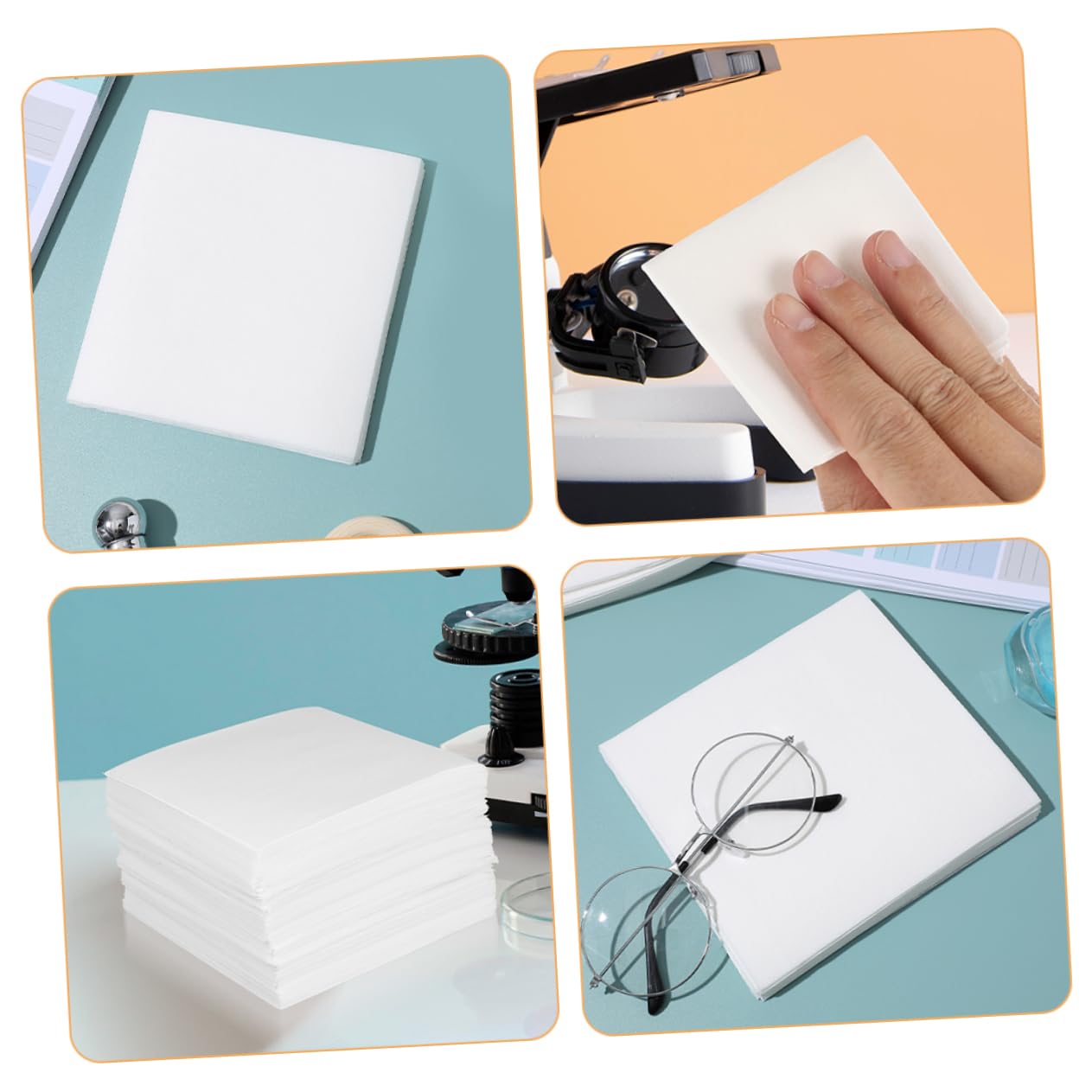 ULTECHNOVO 3600 Pezzi salviette per camere bianche pulisci telefono Salviette per pulizia salviettine detergenti detergenti per la pulizia elettronica carta per pulire