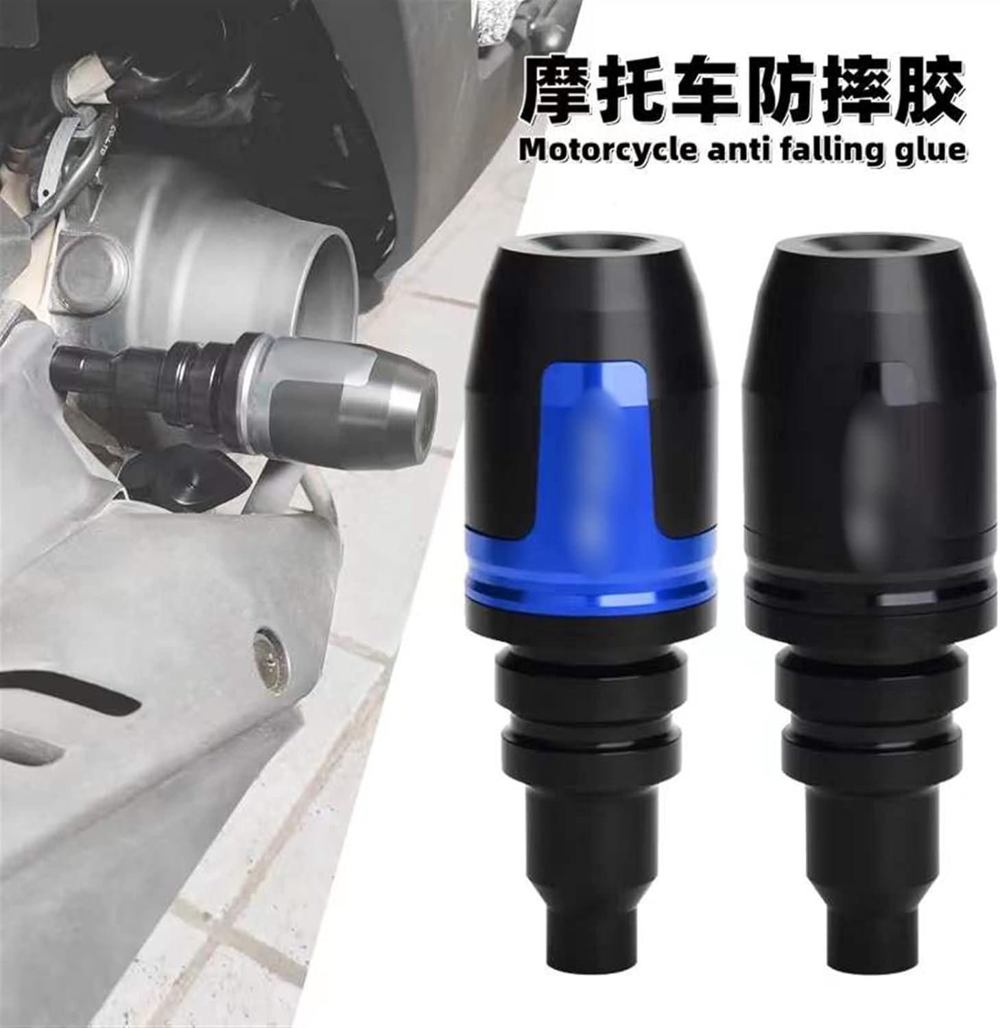 For Y┐AMAHA MT-03 MT 03 MT03 2015-2019 2018 2017 Motorcycle CNC Falling Protection Frame Slider Fairing Guard Crash Pad Protector Motorcycle Slider(Titanium)