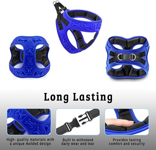 Miniatura 8 de Arnés para Perros Comfort Fit Sin Tirones – Chaleco Ajustable Tipo Step-in para Perros Pequeños, Medianos y Grandes, Suavemente Acolchado con Clips
