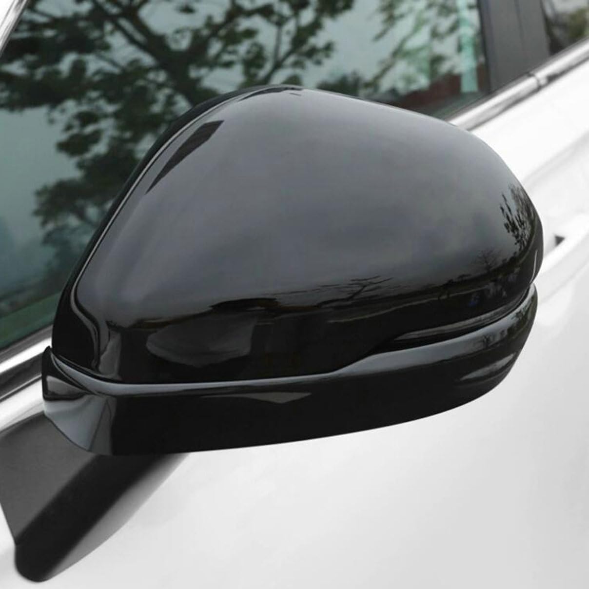 2pcs Car Side Door Rearview Mirror Cover Cap Trim Compatible for Honda CR-V CRV 2023-2024 Glossy Black new Exterior Accessories