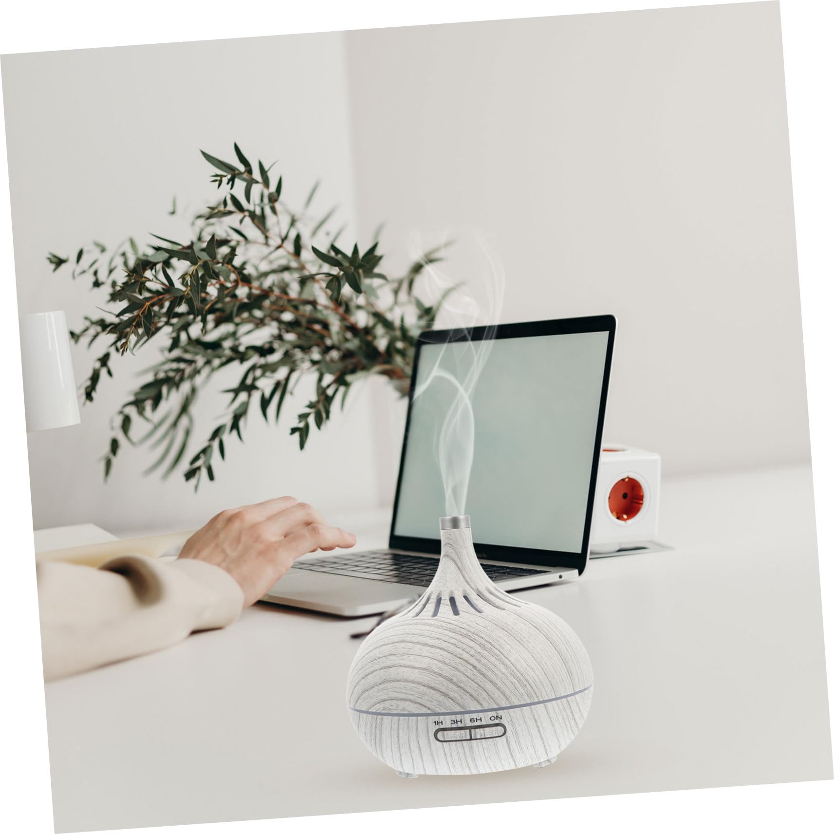 Difusor de Aceite y Humidificador de Aroma 400ml, Vapor Frío, Apagado Automático, Adecuado para Habitación y Aromaterapia