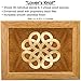 Wood Art Celtic Box - Handmade in USA - Unmatched Quality - Unique, No Two are the Same - Original Work of Wood Art. A Celtic Gift, Ring, Trinket or Wood Jewelry Box (#4852 Celtic Knot 4x5x1.5)
