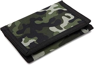 JONYEE Kids Wallet for Boys and Girls, Novelty Wallet for Boys Ages 5-7, Camo Teen Wallet for Kids Birthday Gifts (Green)