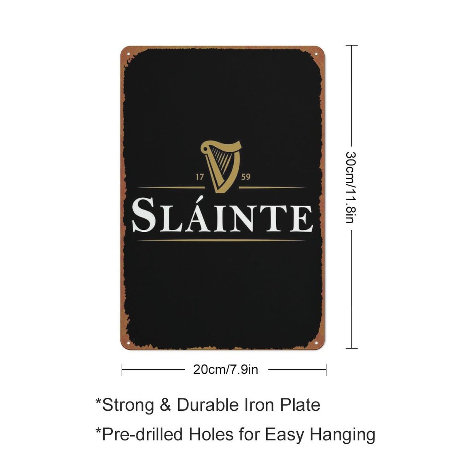Slainte Guinness Poster Retro Metallschild Vintage  Produktbild-Vorschau 10