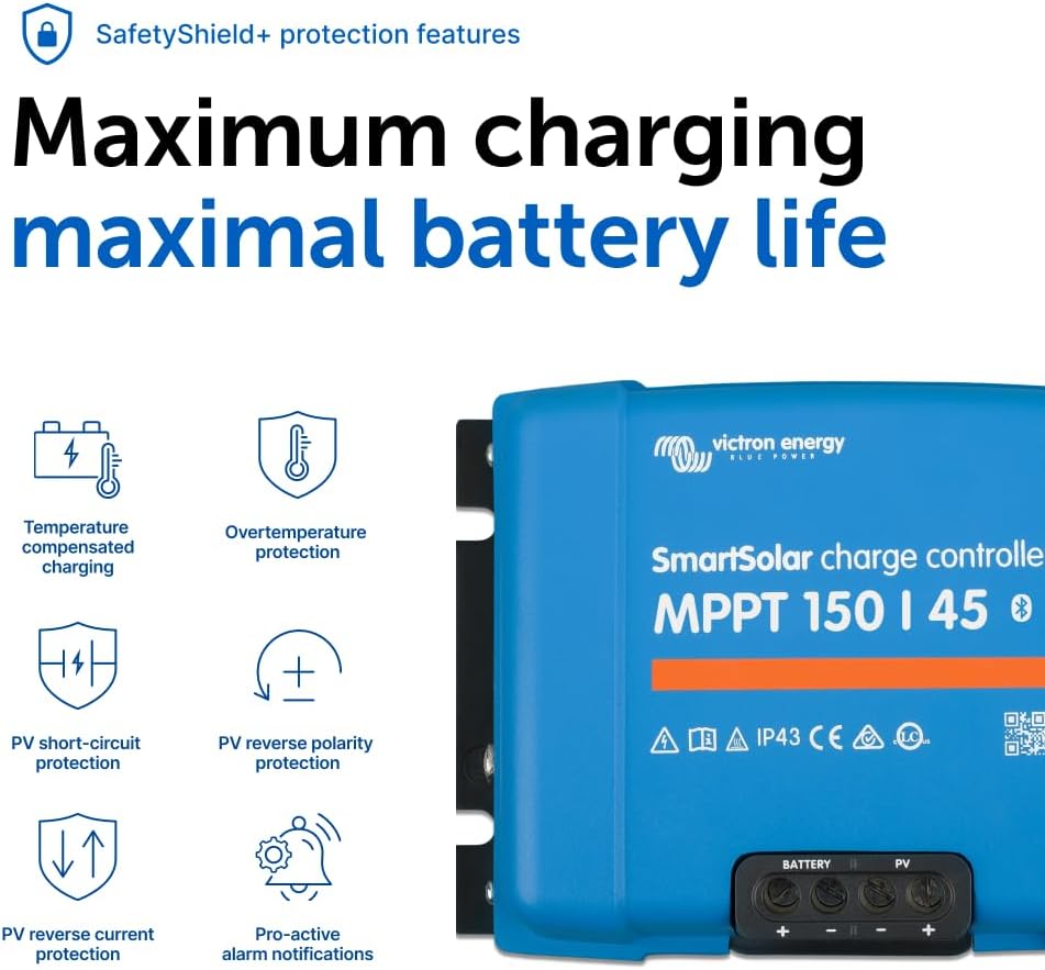 SmartSolar MPPT Charge Controller connections