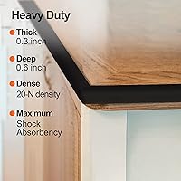 Vista 2 de Baby Proofing Edge and Corner Guards, Safety Furniture Bumper with 3M Double-Sided Tape,16.40ft Edge + 4 Pre-Taped Corners Baby Corner Protector for