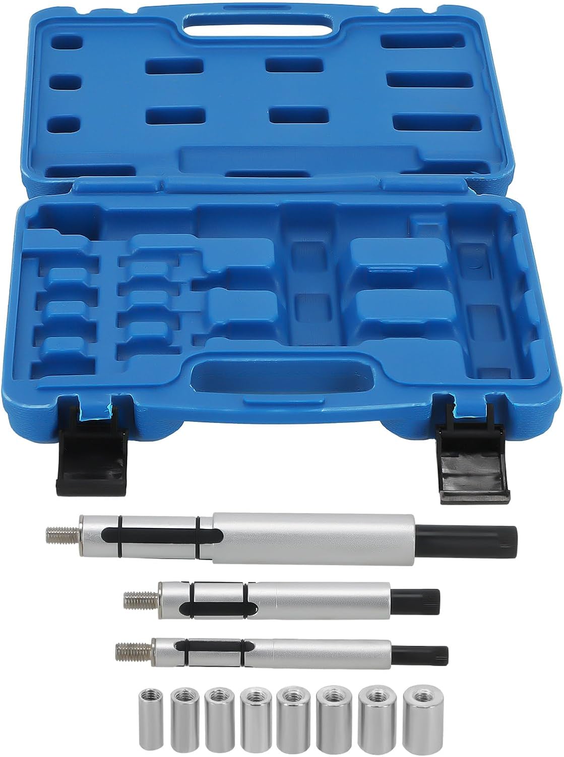 Steel Clutch Alignment Tool Kit Universal Compatibility with 8 Socket Adaptors 3 Spindles for Car Light Truck SUV 45# Steel