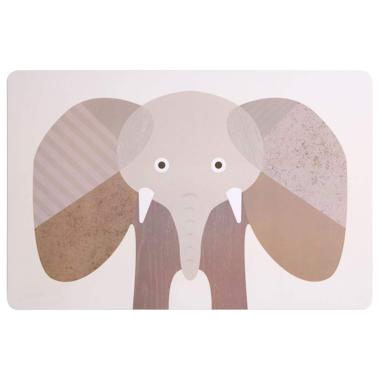 Orsina - Elephant Placemats & Coasters Set - Safari Theme - Kids - Plastic