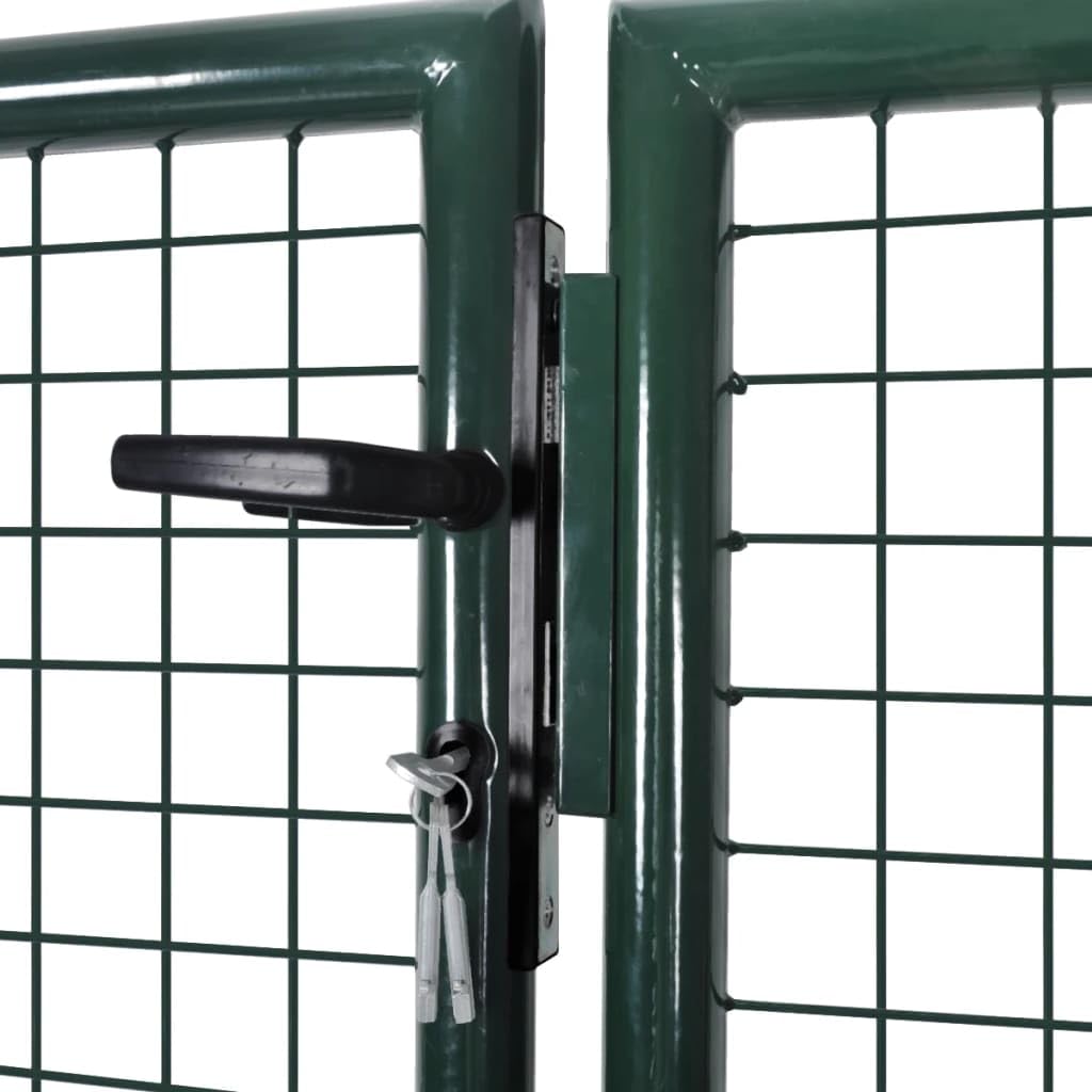Refined Gartentor Doppeltor Zauntür Tor Garten Zaun Pforte Gartentor für Maschendrahtzaun 289x75 cm / 306x125 cm