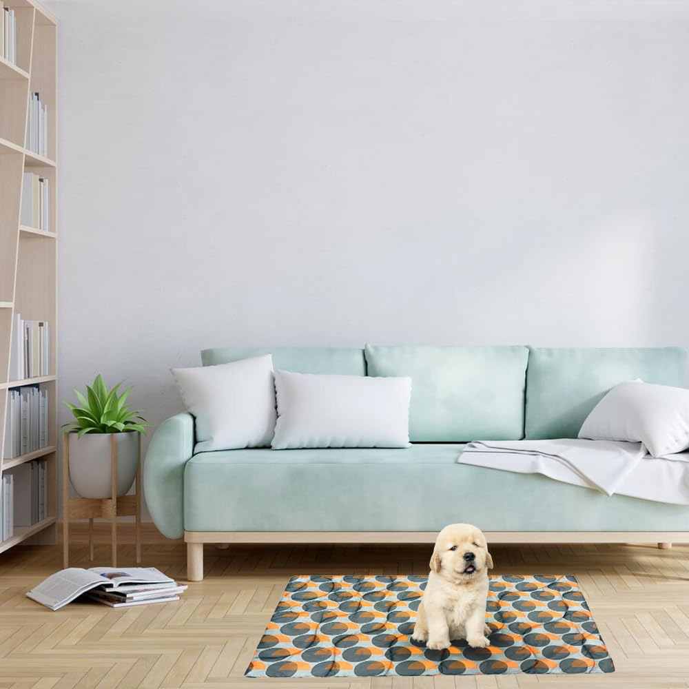 Namvo Matelas d'extérieur Portable Enroulable pour Cage pour Chien, Coussin Doux Lavable, Tapis de Voyage pour Chien, Tapis résistant à l'eau pour Jardin, Camping, Coffre de Voiture, Caisse ou bu