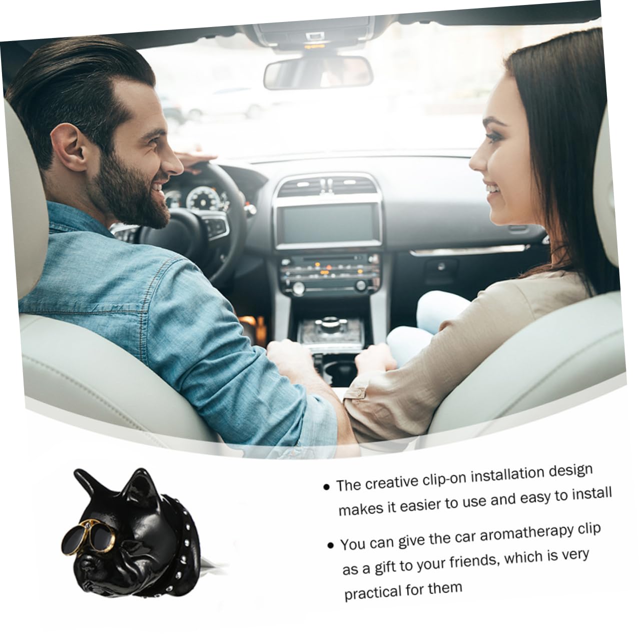 PartyKindom 3pezzi Clip Per Ventilazione Auto Forma Di Testa Di Cane Accessorio Per Auto Decorazione Creativa e Profumata Facile Da Installare Adatto Per Ufficio e Casa Per Occasioni Speciali