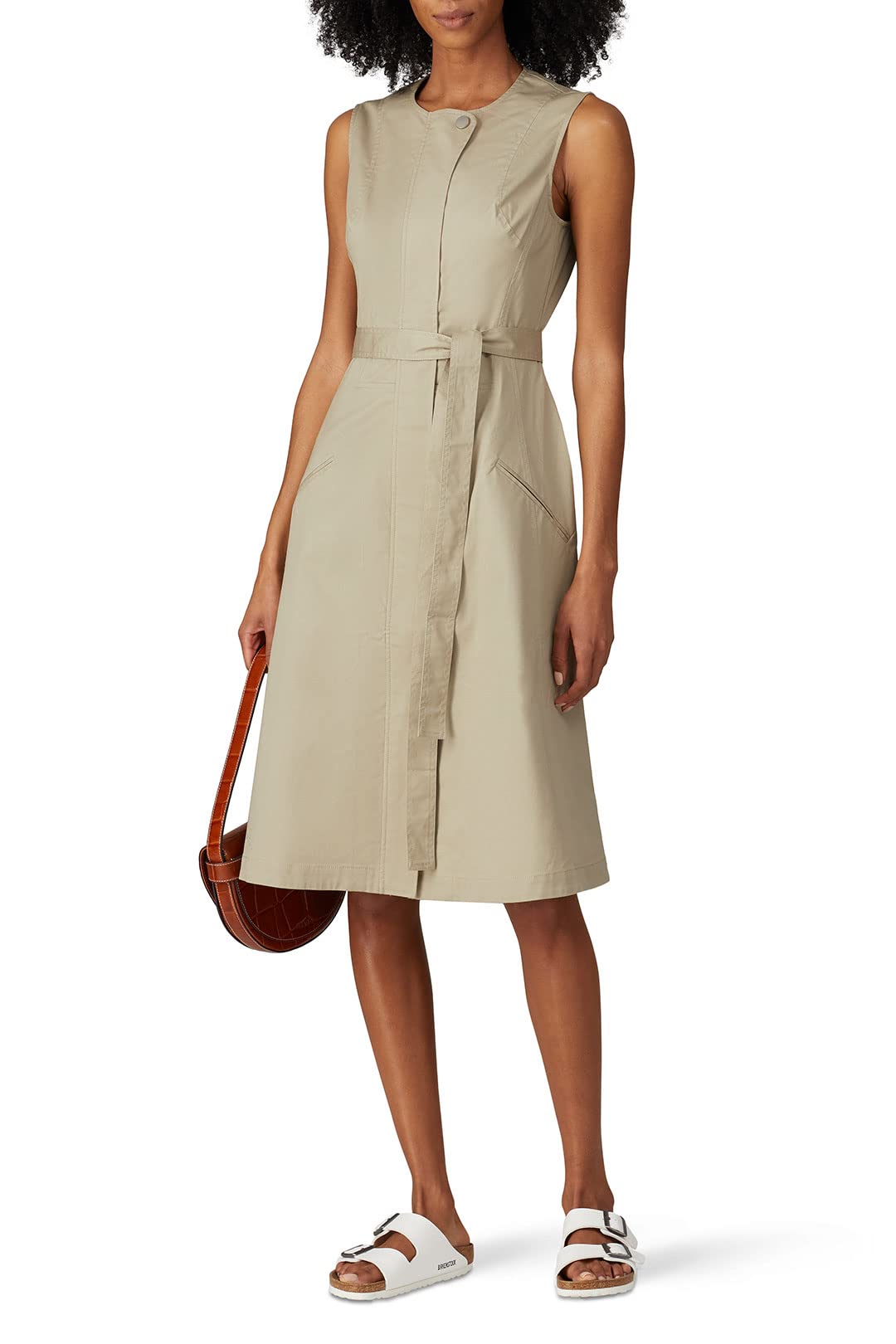 Rent The Runway Pre-Loved Zip Up Sleeveless Trench Dress