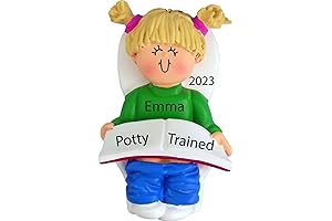 Potty Training Personalized Christmas Ornament for Toddlers 2024