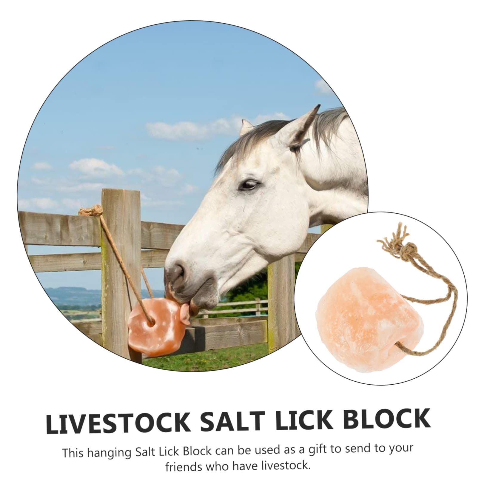 Bloque De Para Lamer Para Ganado Bloque De Colgante Nutrición Animal Seguro y Natural Para Vacas Ovejas Caballos