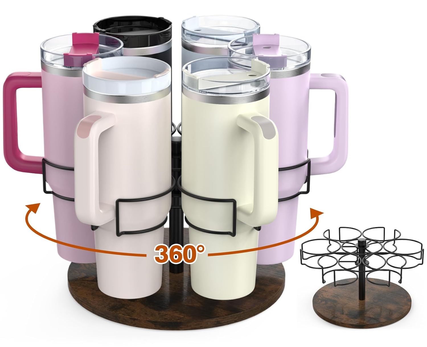 Water Bottle Organizer for Stanley 40 oz Rotating Stanley Cup Organizer Holder Tumbler Organizer Holder Stanley Cup Accessories