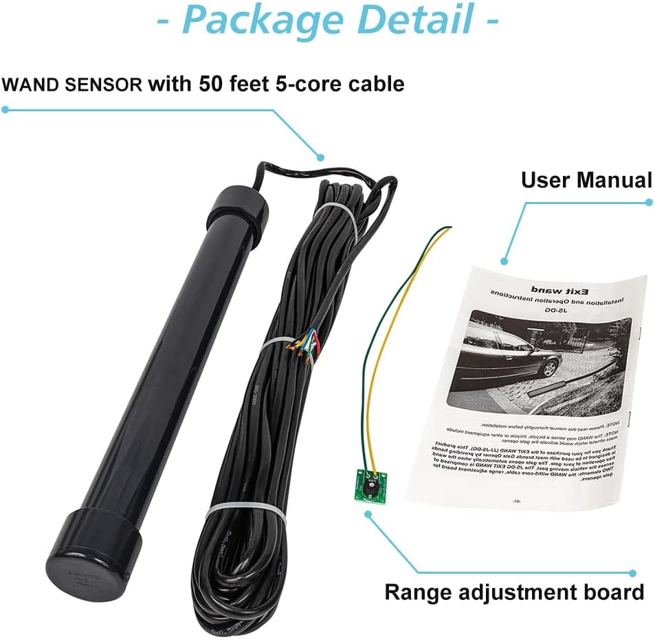 Automatic Sensor Gate Opener Exit Wand Car Detector Gate Open Automatically,Exit Wand Driveway Car Vehicle Detector,Easy Installation