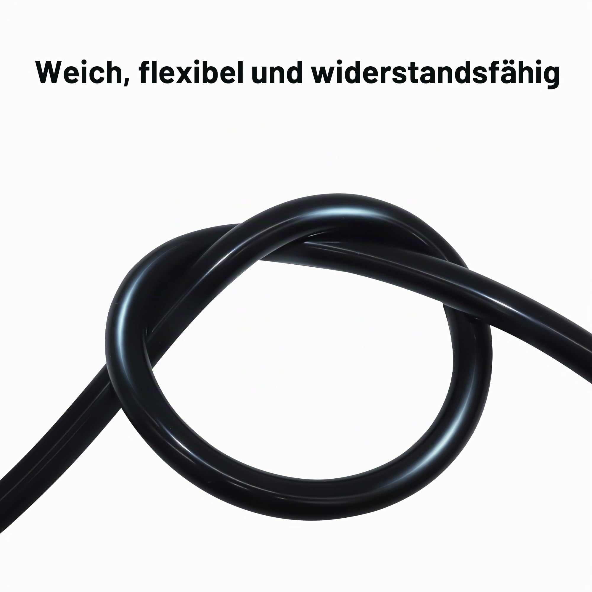 Silikonschlauch 12mm ID x 18mm OD 3mm Wandstärke 1,5 Meter Länge, flexibler Silikon-Gummischlauch, geeignet für Wasser und Luft, einsetzbar für Pumpen und Flüssigkeitstransport (Schwarz)