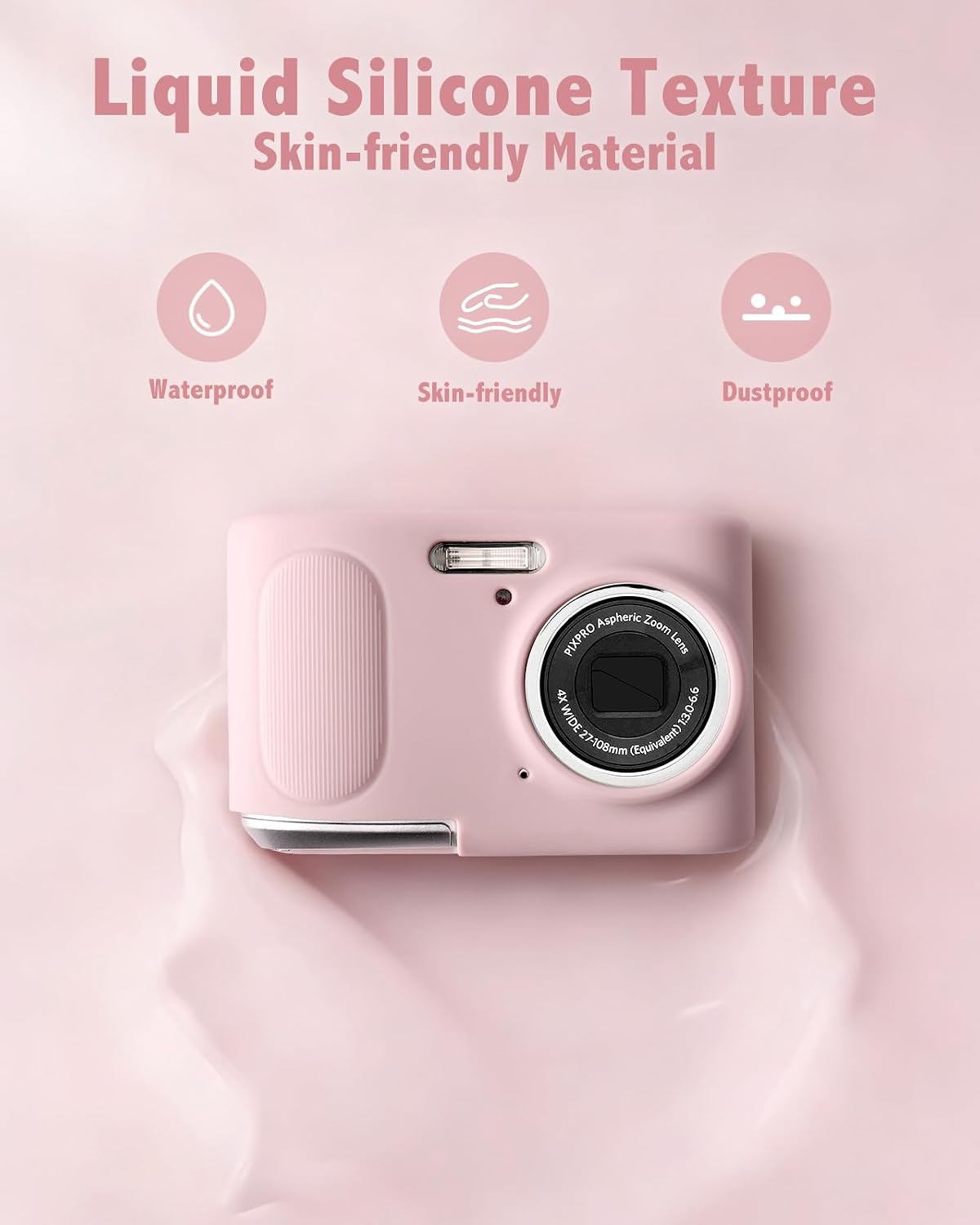 Silicone Camera Case for Kodak PIXPRO FZ45 Digital Camera, Anti-Scratch image 3
