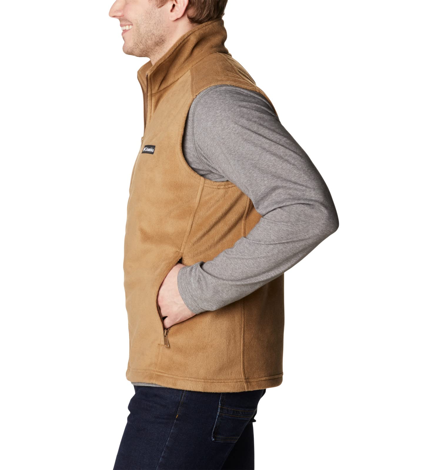 Columbia Steens Mountain Chaleco para hombre, Delta, XL