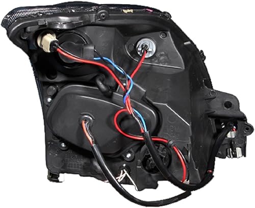 Miniatura 2 de AnzoUSA 121276 - Faro proyector negro transparente con reflector ámbar para Nissan Sentra - (se vende en pares)