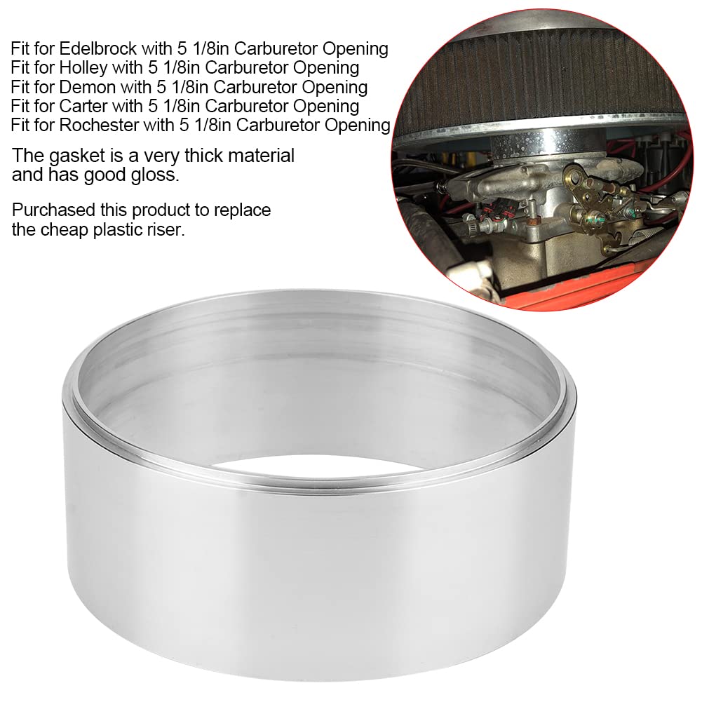 Air Cleaner Riser Kit Carb Spacer Air Cleaner Riser Kit, Aluminum Air Cleaner Spacer Throttle ...