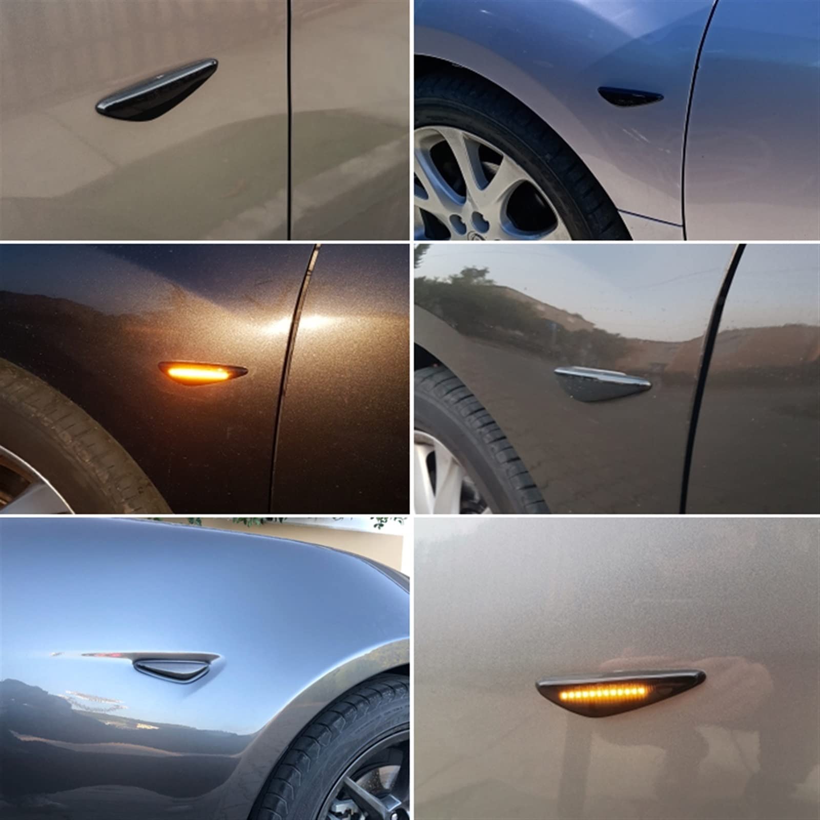 indicatore Luminoso per Auto Indicatori di Direzione Laterali Indicatori di Direzione OE: N24351130A N243-51-120A Compatibile con Fiat per 124 Spider 2017 2018 2019 2020