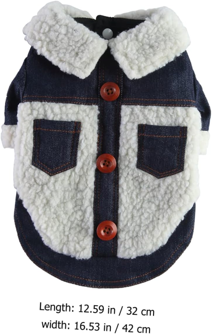 Angoily 3pcs Dog Jacket Stylish Windproof Warm Clothing for Pets Lightweight Comfortable Pet Coat for Dogs Fashionable Wear for Cold Weather