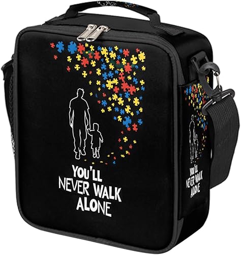 Miniatura 22 de Lonchera con diseño de unicornio y galaxia arcoíris para niños y niñas, bolsa de almuerzo aislada con correa ajustable para el hombro, reutilizable,