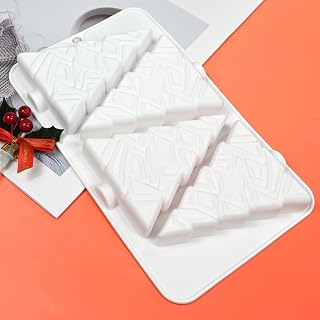 Fondant Mold Flower Pot Silicone Molds Succulent Plants Planter Pot Mould Honeycomb Cake Molds for Cookies Mousse Pudding (G_ Christmas Tree)