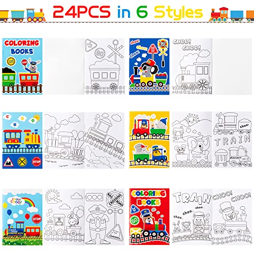 Japbor JA-COLORING BOOK-TRAIN 24P 24Pcs Train Coloring Books thumb #2