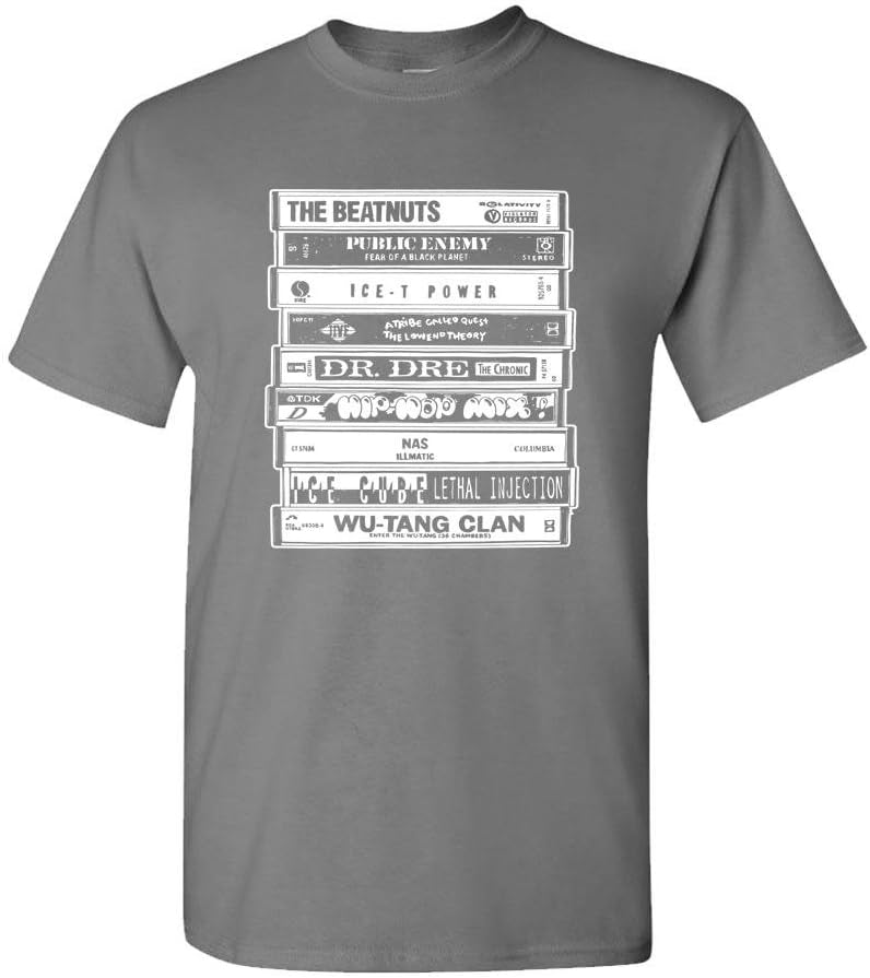 Hood Ornaments Hip HOP Artists Cassettes Old School Rap - T-Shirt