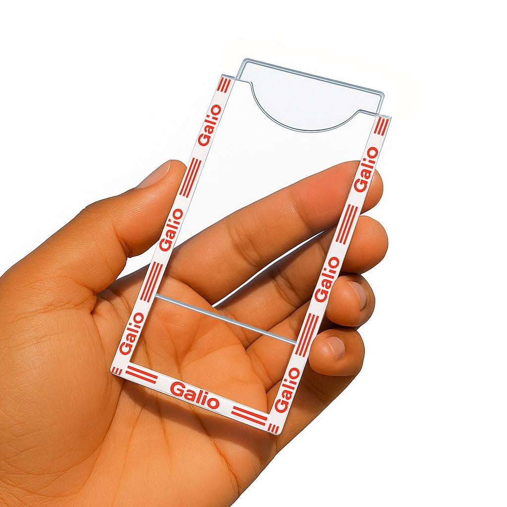 Vadda Multipurpose Card Holder for Car, Transparent Owner Number Card Holder for Cars, Universal Fit for Vehicle Numbers, Parking Pass Display, Durable,Double Side Tape