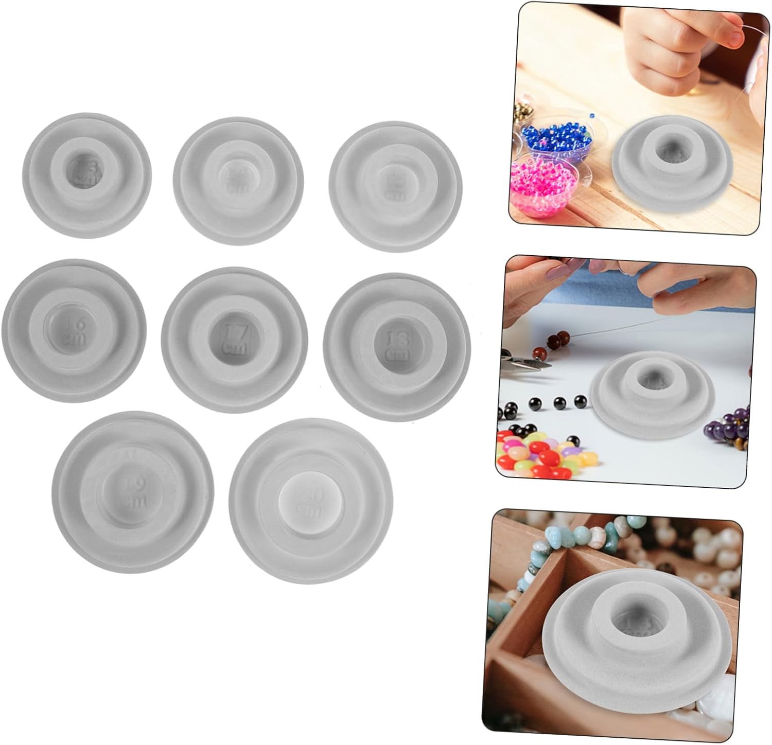 LIFKOME 8pcs Bead Jewelry Design Board Beading Jewelry Tray Bead Organizer Making Supplies